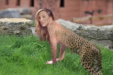 leopardgirl in the zoo