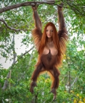 hybrid human orangutan female