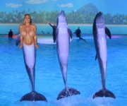 Mermaid and Dolphin Show