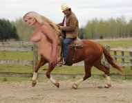 riding a centaur